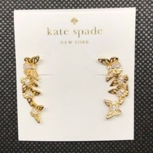 kate spade Jewelry - NEW Kate Spade KS Butterflies Gold Climber Earring kate spade Jewelry - NEW Kate Spade KS Butterflies Gold Climber Earring